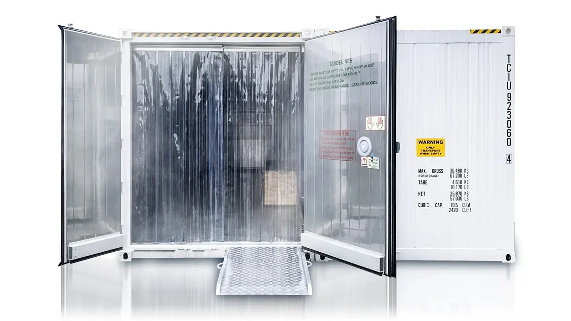 Arctic SuperStore – Kühllagerung.
         Tiefkühlcontainer.