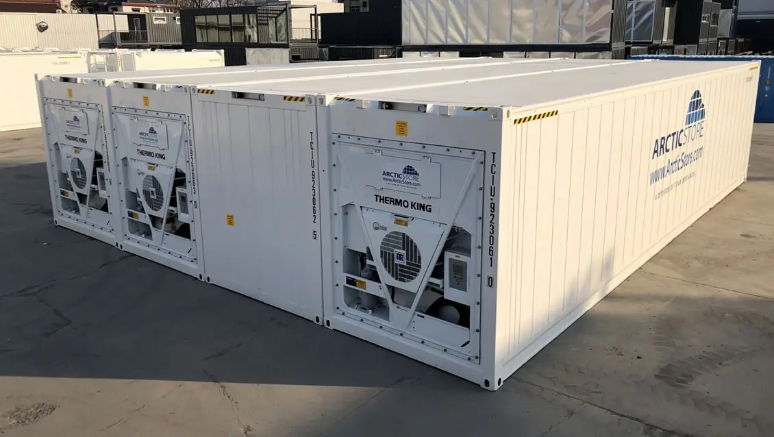 40ft Arctic SuperStore Conteneurs réfrigérés modulaires Solution de stockage frigorifique