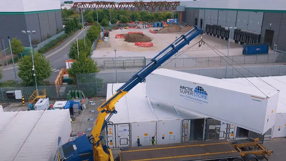 40ft Arctic SuperStore Conteneurs réfrigérés modulaires Solution de stockage frigorifique