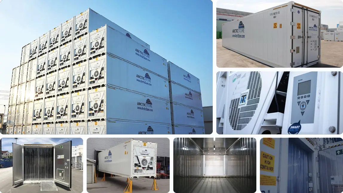 40ft ArcticStore Conteneurs à louer Stockage frigorifique imbattable