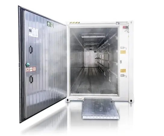 ArcticBlast – Stockage frigorifique.
         Location de conteneur frigorifique.