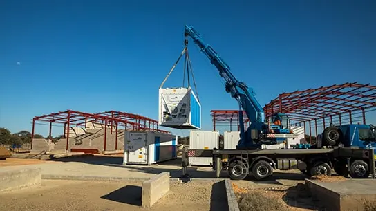 Installation de conteneurs frigorifiques ArcticStore au Botswana